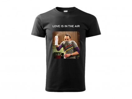 Láska je ve vzduchu - Pánské triko s potiskem