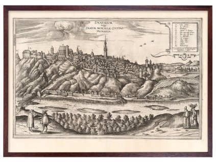 RAM MAPA BRNO A1 HNĚDÉ DŘEVO