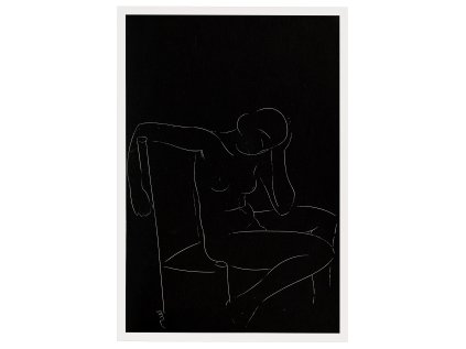 RAM ART 40x60 umelecky akt 05 BILY