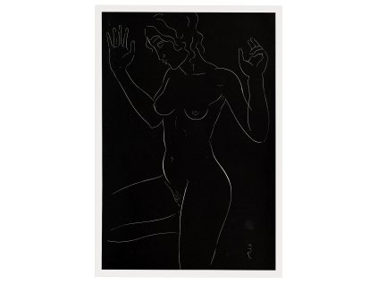 RAM ART 40x60 umelecky akt 06 CERNY 1