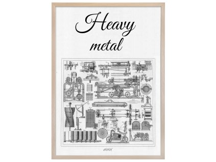 PLAKAT HEAVY METAL A1 RAM natur