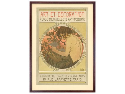 RAM PLAKAT A1 Alfons Mucha Document decoratif h