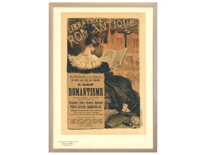 PLAKAT Eugene Grasset Librairie Romantique A1 RAM natur