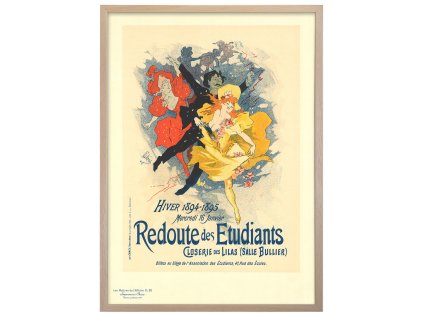 PLAKAT Jules Cheret Redoute des Etudiants A1 RAM natur