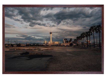 Soumrak Las vegas RAM ART 40x60 cm hnedy