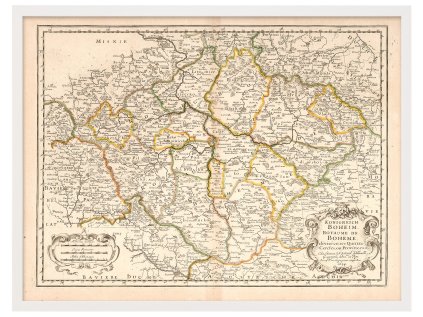 reprodukce kingdom of bohemia 60X80 ram bily