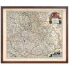 Rámeček mapa Regnum Bohemia 50x60 cm hnedy