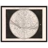 Reprodukce Mapa severni oblohy 60X80 ram cerny