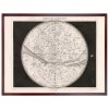 Reprodukce Mapa severni oblohy 60X80 ram HNEDY