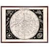 Reprodukce Mapa jizni oblohy 60X80 ram HNEDY