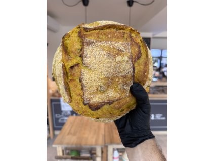 Dýňový kváskový chléb