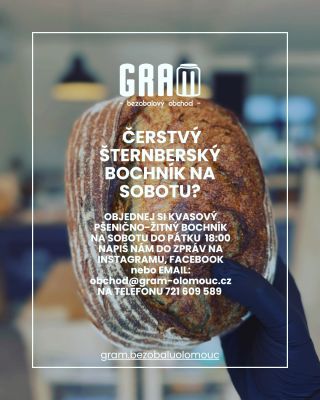 Co může být lepšího než čerstvě upečený chléb na víkend? V sobotu si pro takový můžete dojít k nám! Spouštíme objednávky...