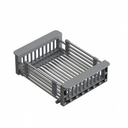 Košík QUADRON B3821_GR  Nastavitelný košík do dřezu šedý/nerezový QUADRON