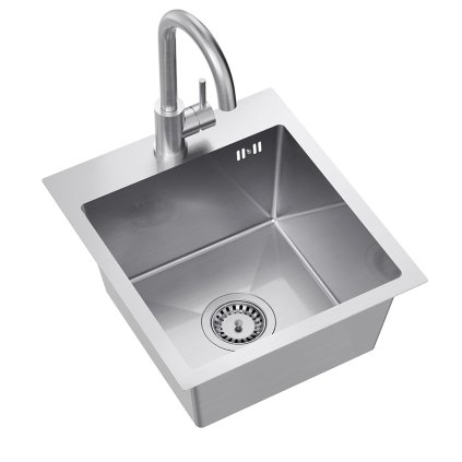 Kuchyňský nerezový dřez QUADRON LUKE 90 s baterií (40x45x20cm)