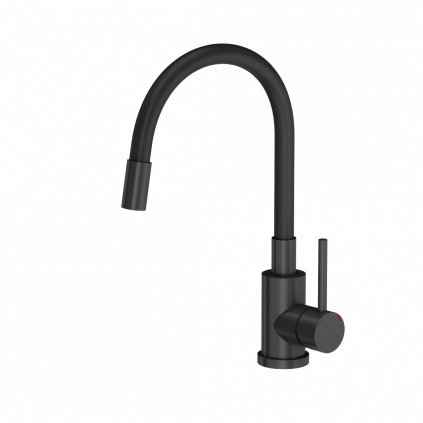 Ohebná dřezová baterie FLEXI černá