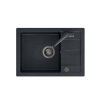 Černý kuchyňský granitový dřez QUADRON GO- SMART + BATERIE TQ6244GSCZ