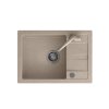 Béžový kuchyňský granitový dřez QUADRON GO- SMART + BATERIE TQ6244GSBEZ