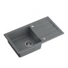 Šedý kuchyňský granitový dřez QUADRON TOM 111
