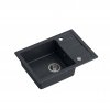 Černý kuchyňský granitový dřez QUADRON TOM 116