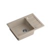 Béžový (pískový) kuchyňský granitový dřez QUADRON TOM 116