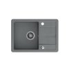 Šedý kuchyňský granitový dřez QUADRON TOM 116