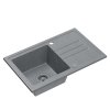 Šedý kuchyňský granitový dřez QUADRON BEN 111 + BATERIE
