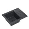 Černý kuchyňský granitový dřez QUADRON BEN 116 + BATERIE