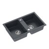 denzel 120 steingran zlewozmywak granitowy czarny