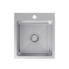 luke 90 zlewozmywak stalowy 40x45x20 z syfonem 12
