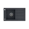 Černý kuchyňský granitový dřez WILL