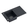 Černý kuchyňský granitový dřez WILL