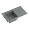 Šedý kuchyňský granitový dřez WILL