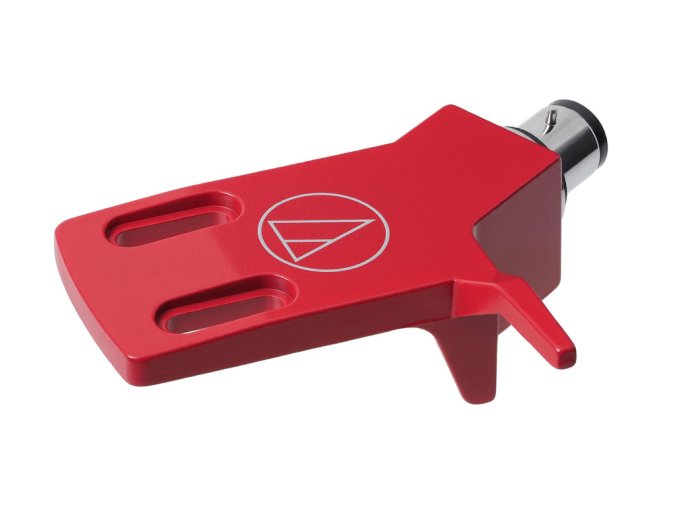 Drzak prenosky gramofonu headshell cerveny s bajonetem Audio Technica AT HS3 pro standardni roztec montaze 0 5 a112660621 10699