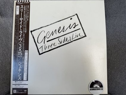 GENESIS - THREE SIDES LIVE ORIGINÁL 1. PRESS JAPAN