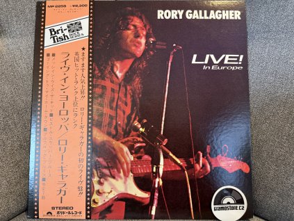 RORY GALLAGHER - LIVE! IN EUROPE ORIGINÁL 1.PRESS JAPAN