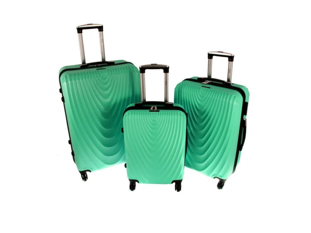 Cestovní skořepinový kufr 663 zelený | Grampus