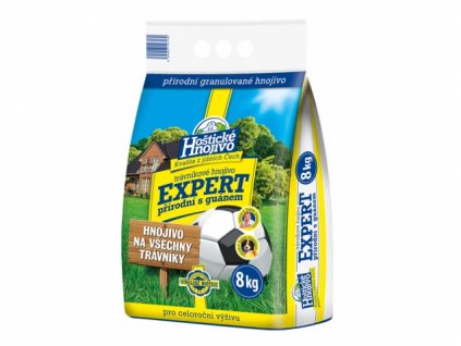 Hnojivo HOŠTICKÉ EXPERT přírodní na trávník s guánem 8kg