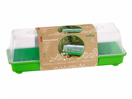 Miniskleník s ventilací L zelený 58x19x19cm