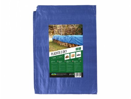 Plachta kašírovaná modrá 3x5m 70g