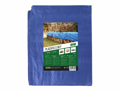 Plachta kašírovaná modrá 4x5m 70g