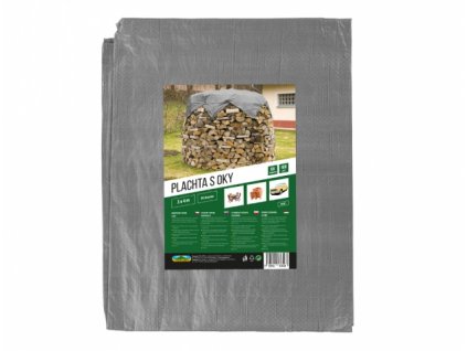 Plachta kašírovaná šedá 3x4m 100g