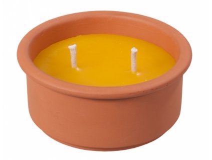 Svíčka CITRONELLA FLOWER miska 400g d15x7cm