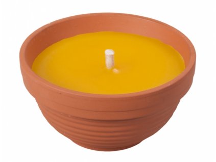 Svíčka CITRONELLA FLOWER žardinka 130g d9x5cm