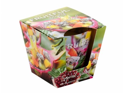 Svíčka ve skle FRUITFUL DELIGHTS - TROPICAL SALAD vonná 115g