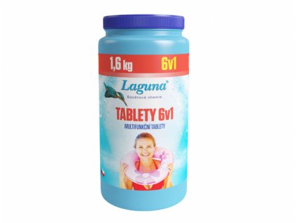 Tablety LAGUNA 6v1 průběžná dezinfekce bazénu 1,6kg