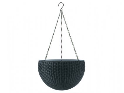 Obal na květník SPHERE PLANTER závěsný plastový d35x22cm