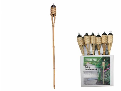 Louč bambusová propletená 90cm