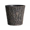 Květník WOODEFF RUSTIC walnut dekor dřevo d30x38cm