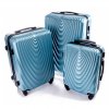 Cestovní kufr skořepinový 663 metal blue