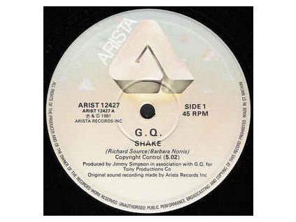 GQ ‎– Shake / I Love (The Skin Your In)
